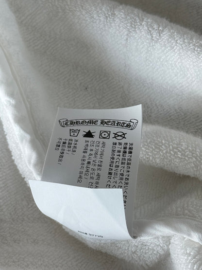 Chrome Hearts White Plus Cross Jacquard Robe