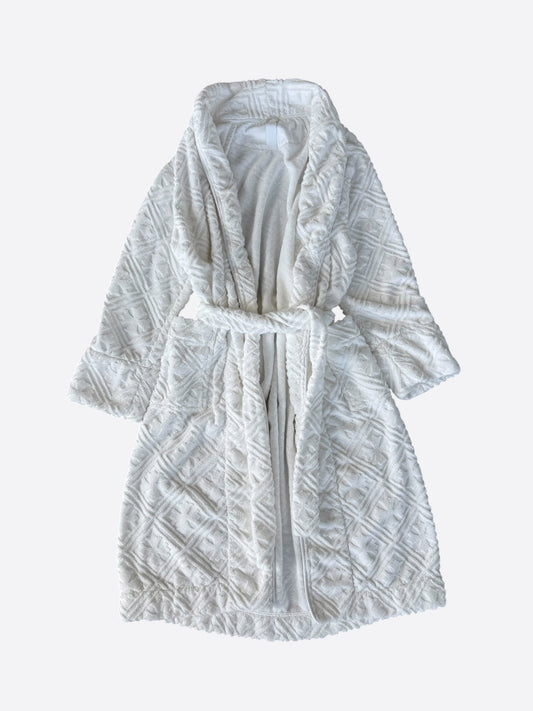 Chrome Hearts White Plus Cross Jacquard Robe