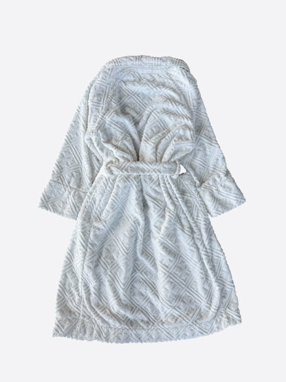 Chrome Hearts White Plus Cross Jacquard Robe