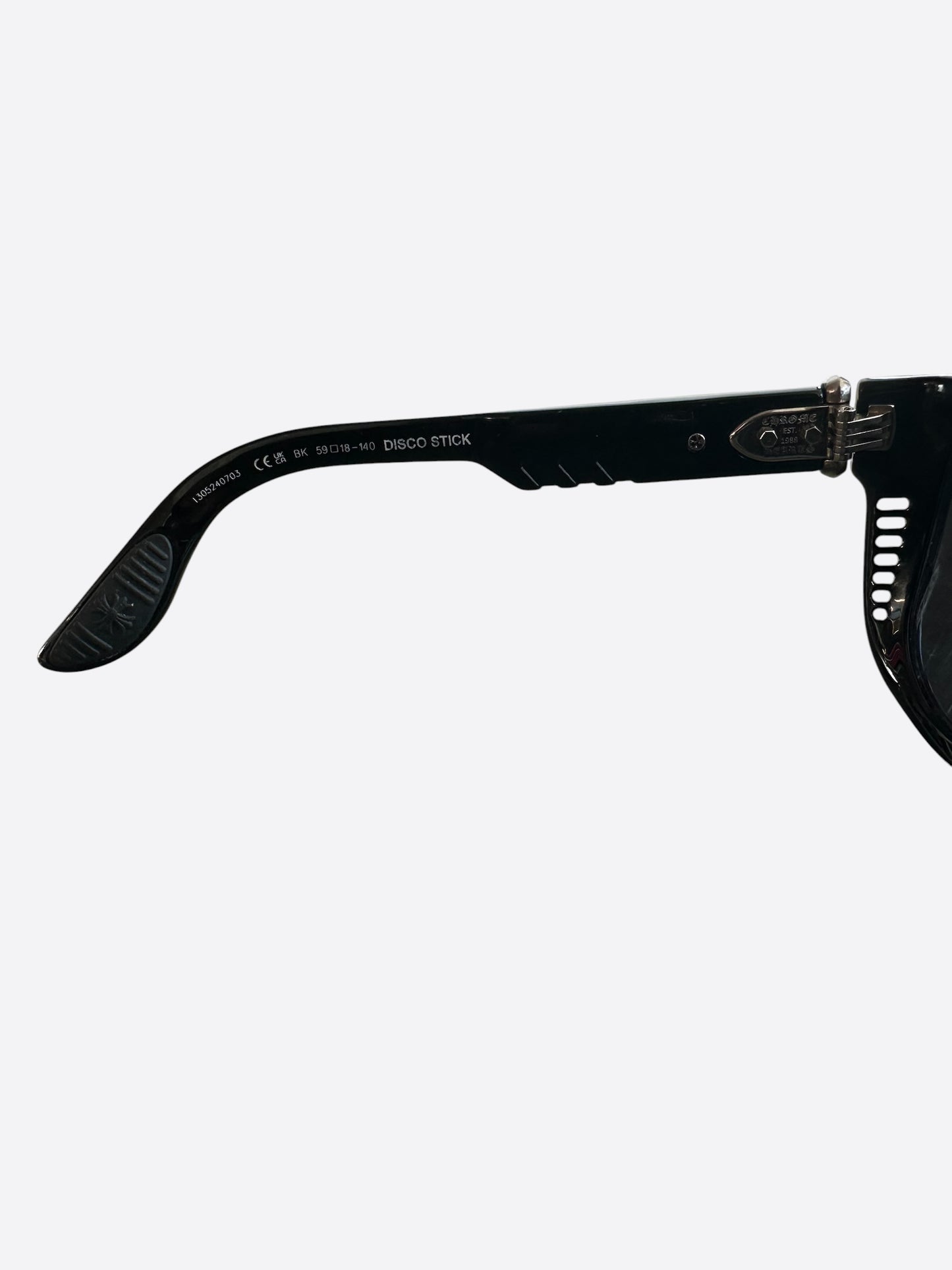 Chrome Hearts Black & Silver Disco Stick Sunglasses
