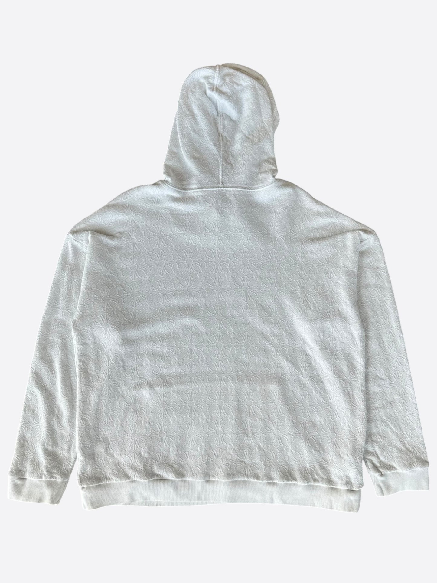 Chrome Hearts White Cross Jacquard Embroidered Hoodie