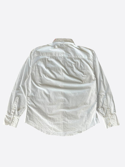 Enfants Riches Deprimes White & Red Kiss Distressed Button Up Shirt