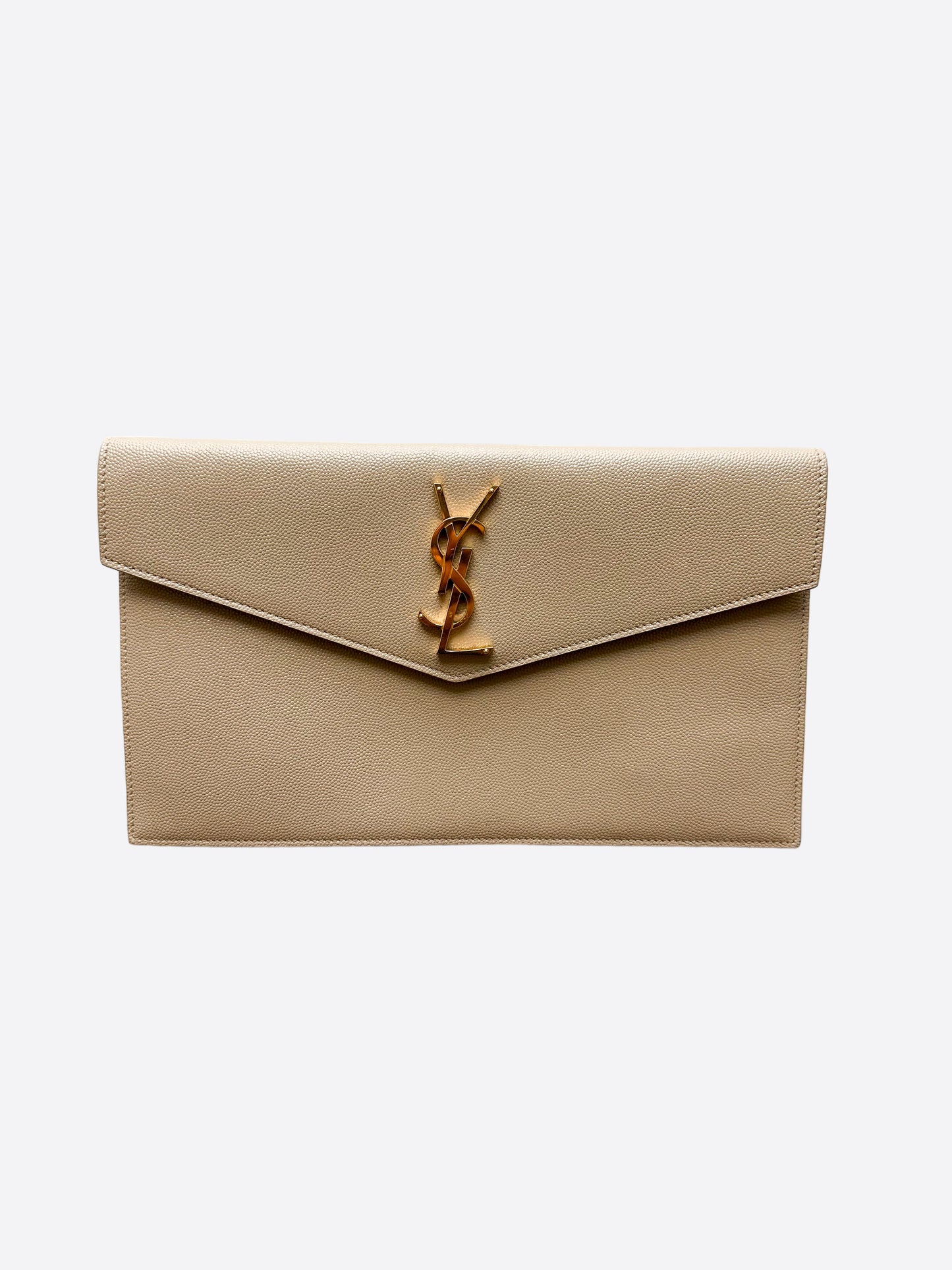 Saint Laurent Beige Uptown Pouch