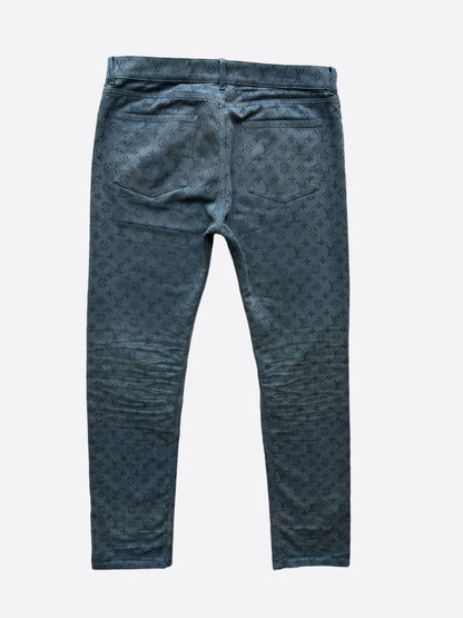 Louis Vuitton Blue Monogram Slim Jeans