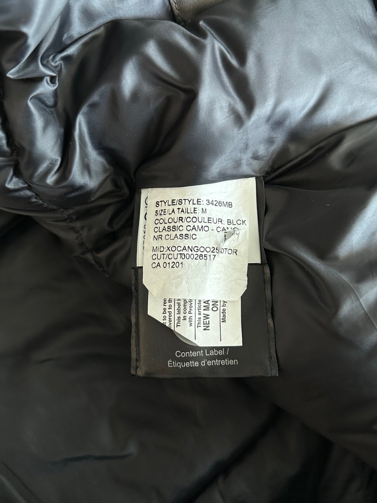 Canada Goose Black Camo Chateau Black Label Men's Jacket