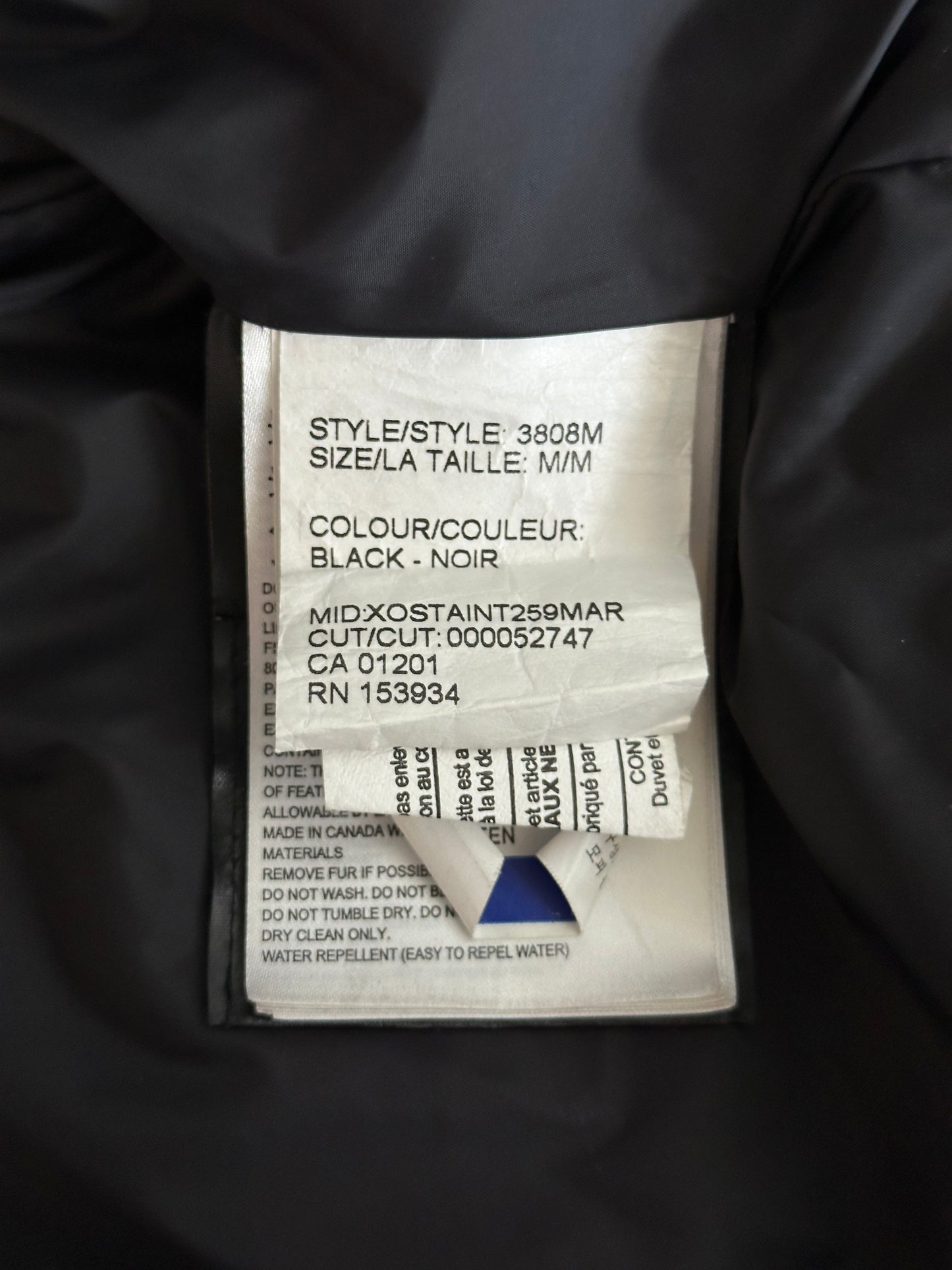 Canada Goose Black Wyndham Men's Jacket