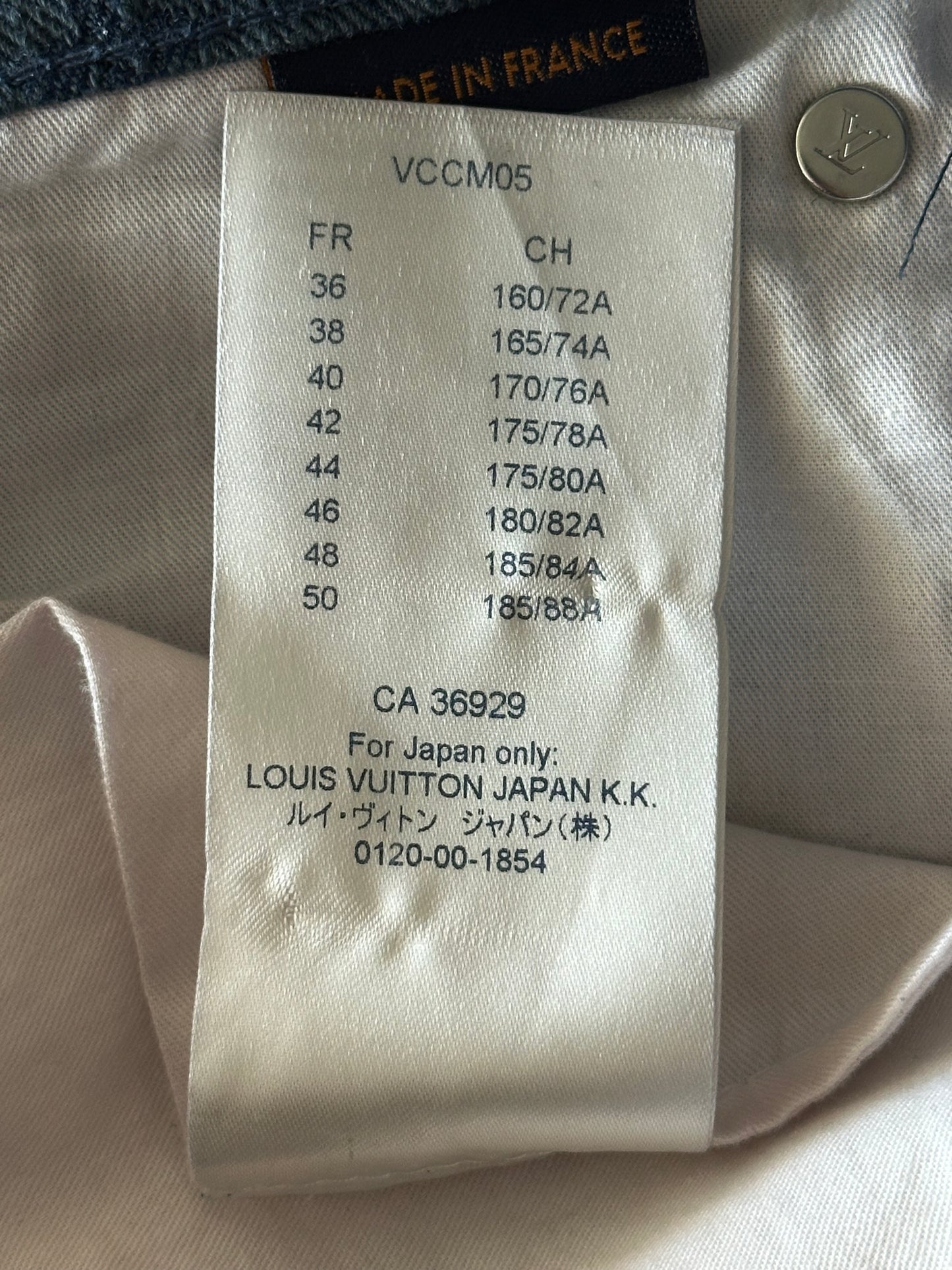 Louis Vuitton Blue Monogram Slim Jeans