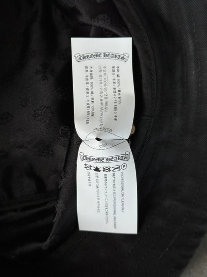 Chrome Hearts Matty Boy Black Chomper Bucket Hat