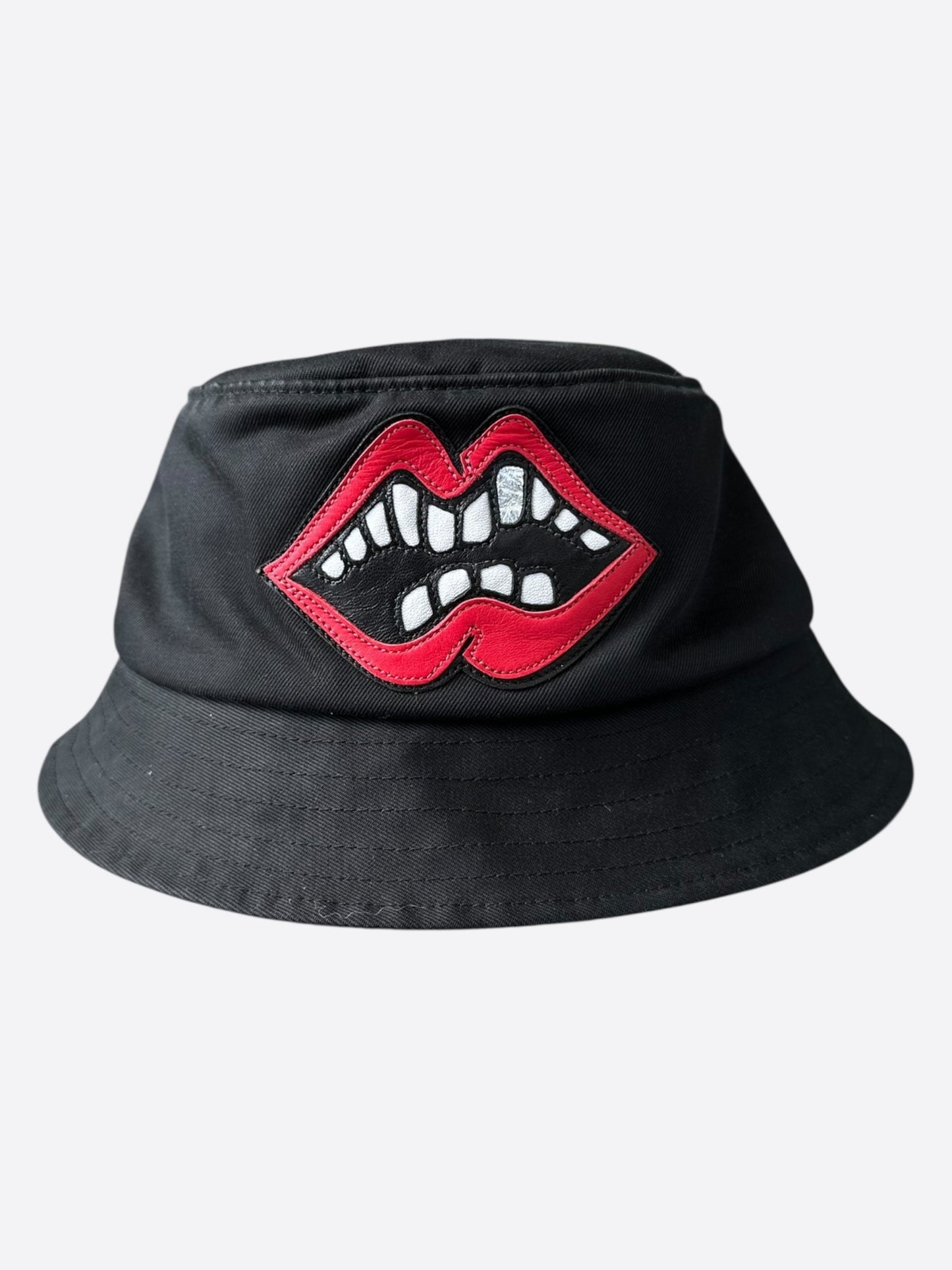 Chrome Hearts Matty Boy Black Chomper Bucket Hat