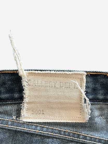 Chrome Hearts Gallery Dept Levi's Blue & White Cross Patch Jeans