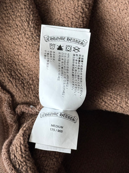 Chrome Hearts Brown & White Embroidered Slo Ride Sweater