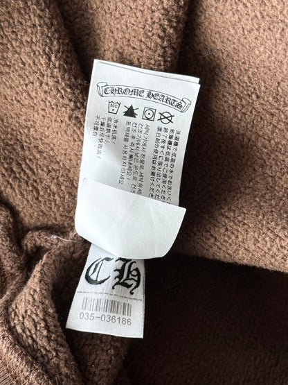 Chrome Hearts Brown & White Embroidered Slo Ride Sweater