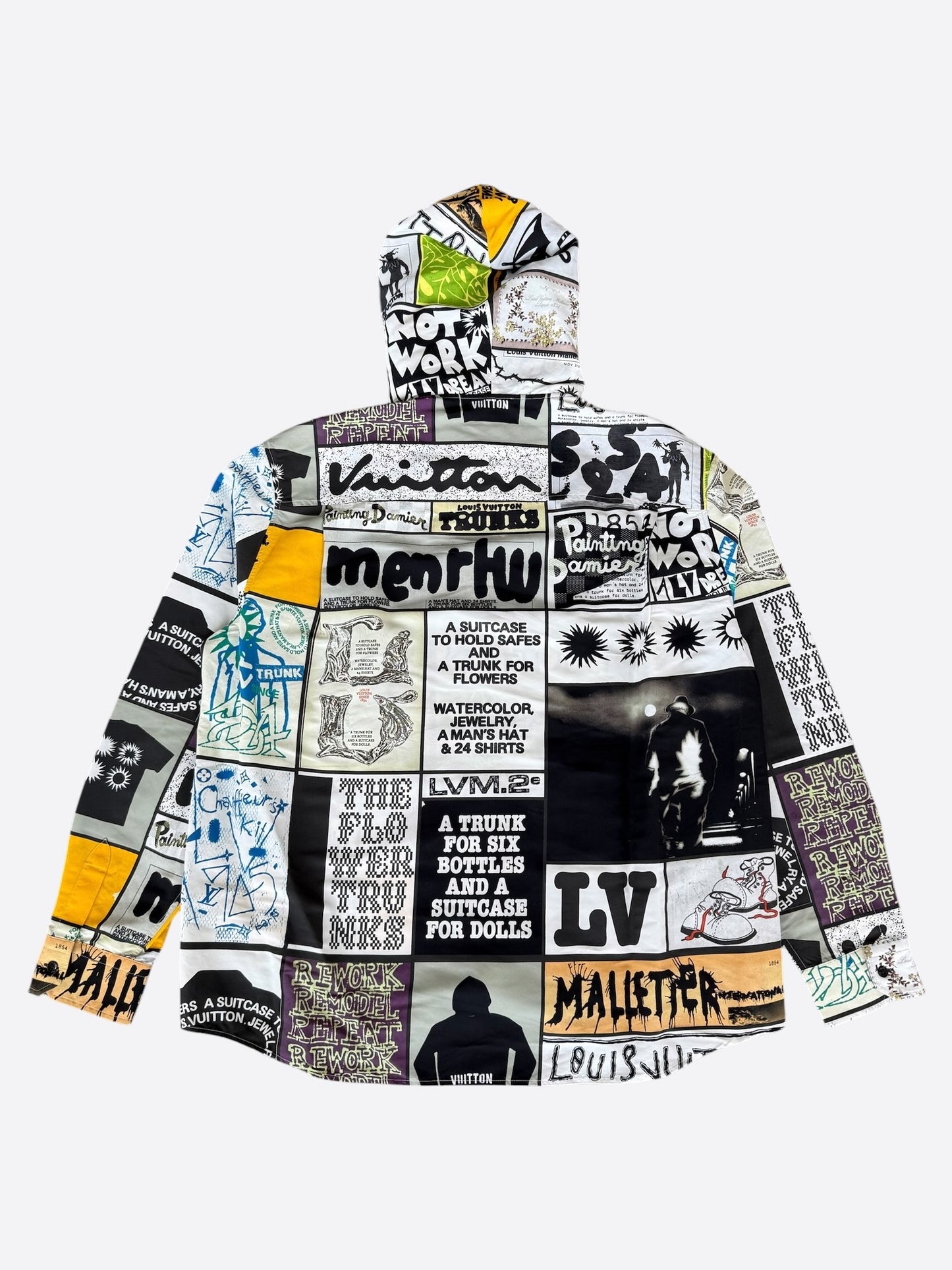 Louis Vuitton White & Multicolor Graphic Windbreaker