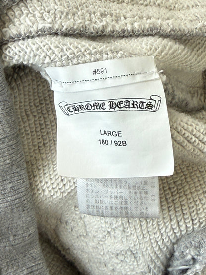 Chrome Hearts Grey & Black Plus Cross Patch Sweatpants