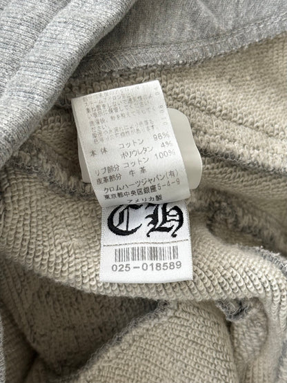 Chrome Hearts Grey & Black Plus Cross Patch Sweatpants