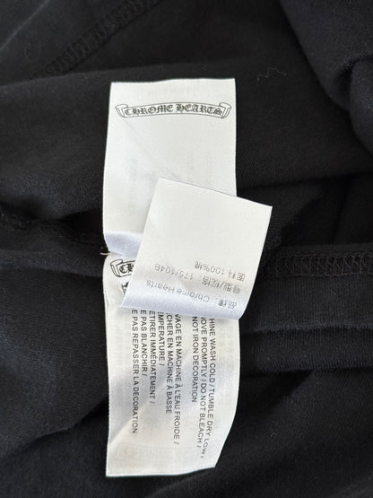 Chrome Hearts Black & White Horseshoe Logo Longsleeve T-Shirt