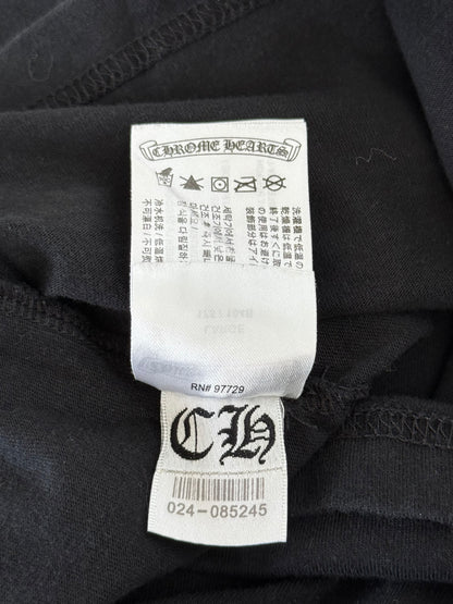 Chrome Hearts Black & White Horseshoe Logo Longsleeve T-Shirt
