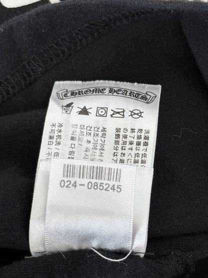 Chrome Hearts Black & White Horseshoe Logo Longsleeve T-Shirt