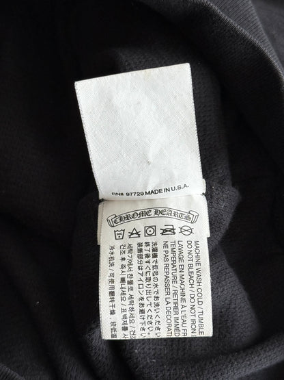 Chrome Hearts Black & Blue Script Logo Zip Up Thermal Hoodie