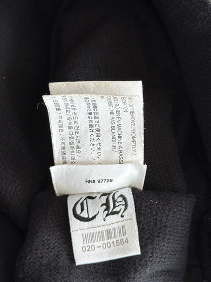 Chrome Hearts Black & Blue Script Logo Zip Up Thermal Hoodie