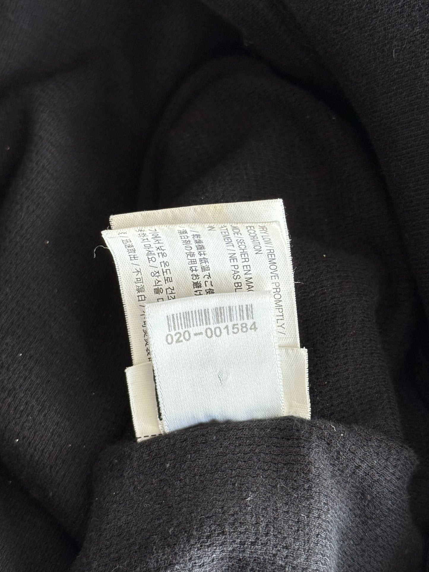Chrome Hearts Black & Blue Script Logo Zip Up Thermal Hoodie