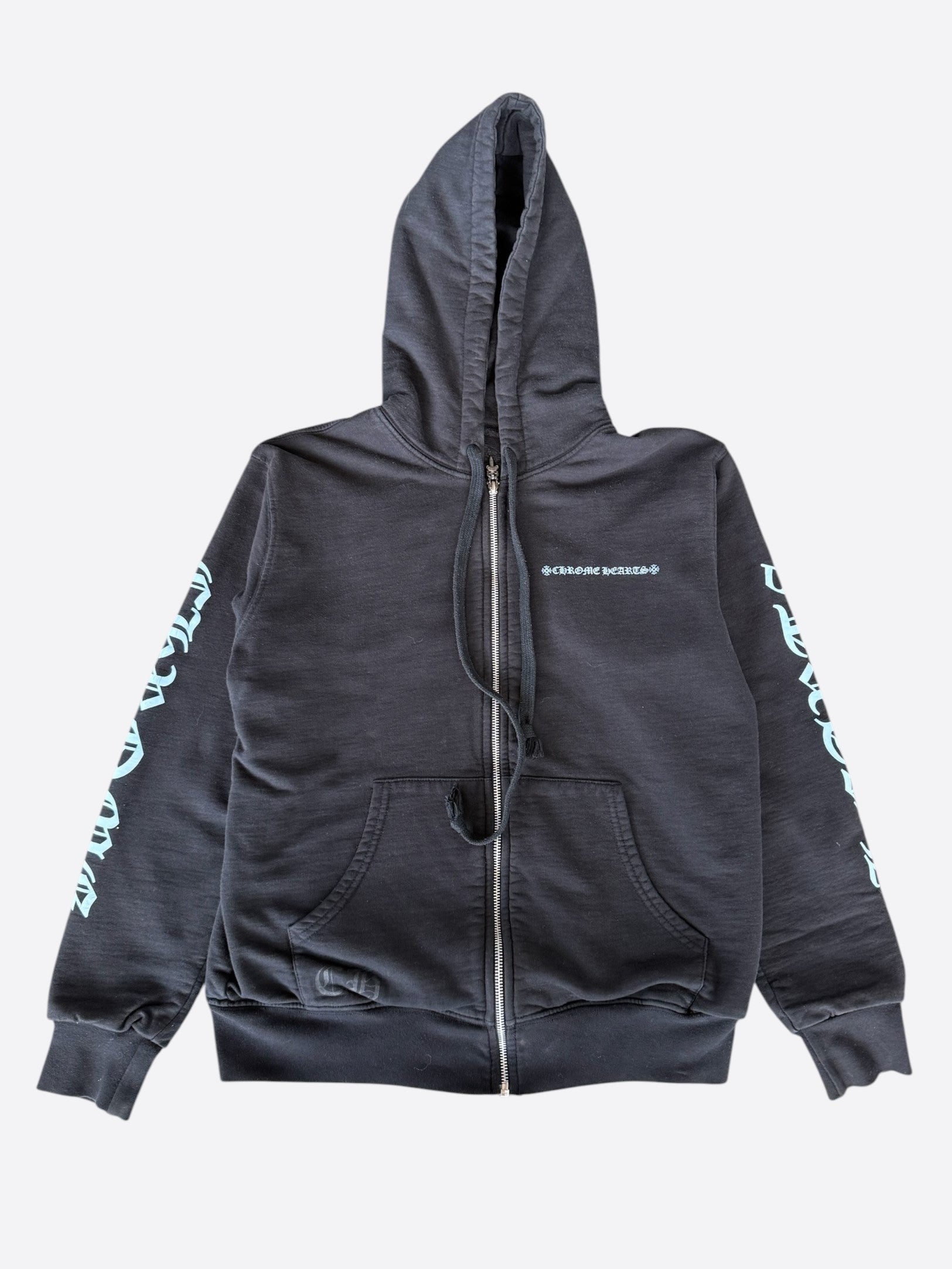 Chrome Hearts Black Multicolor Foti Zip Up Hoodie – Savonches