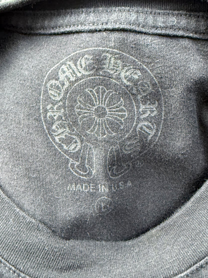 Chrome Hearts Black & White Horseshoe Logo Longsleeve T-Shirt