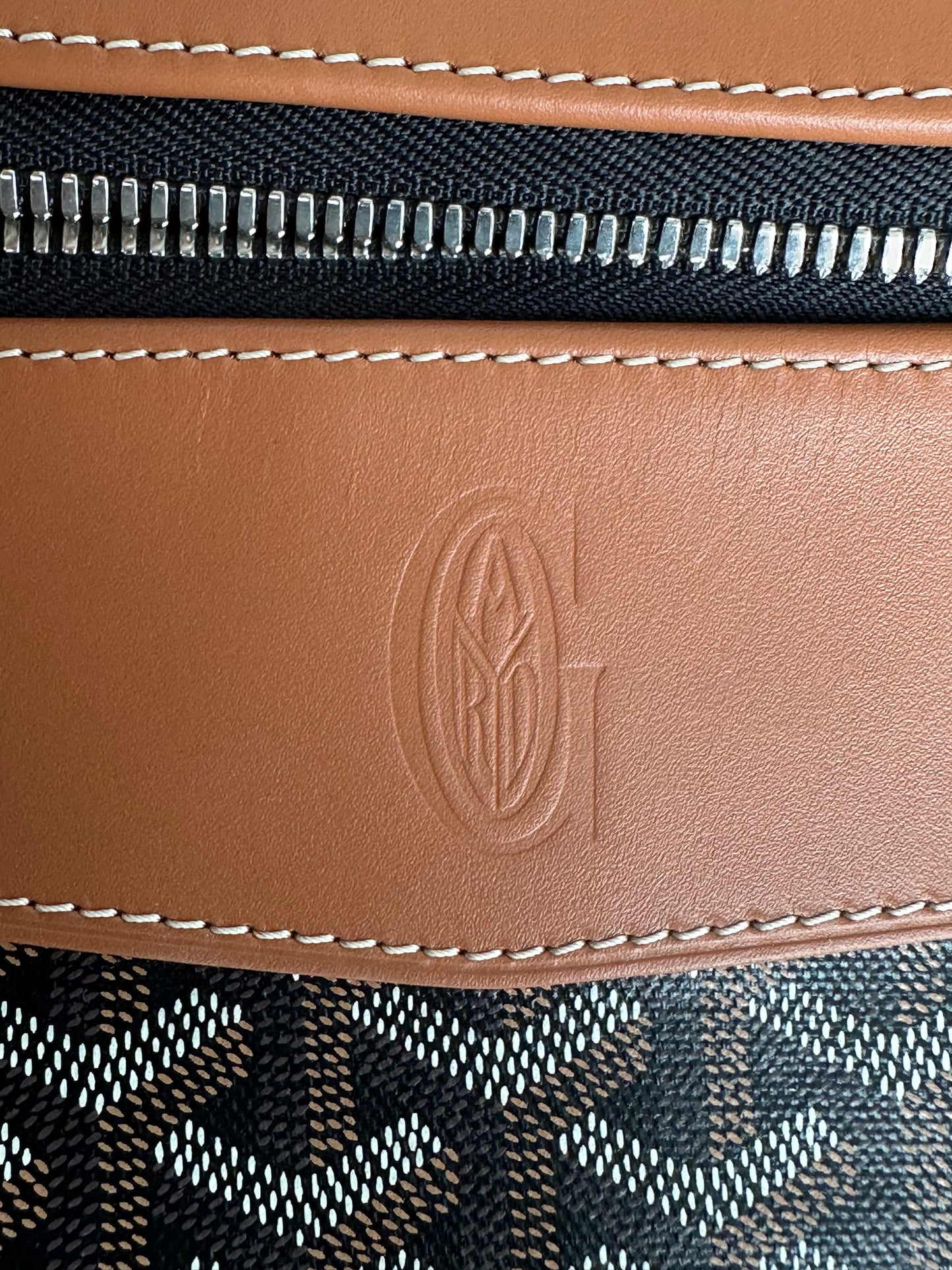 Goyard Black & Brown Bowling 55 Duffel Bag