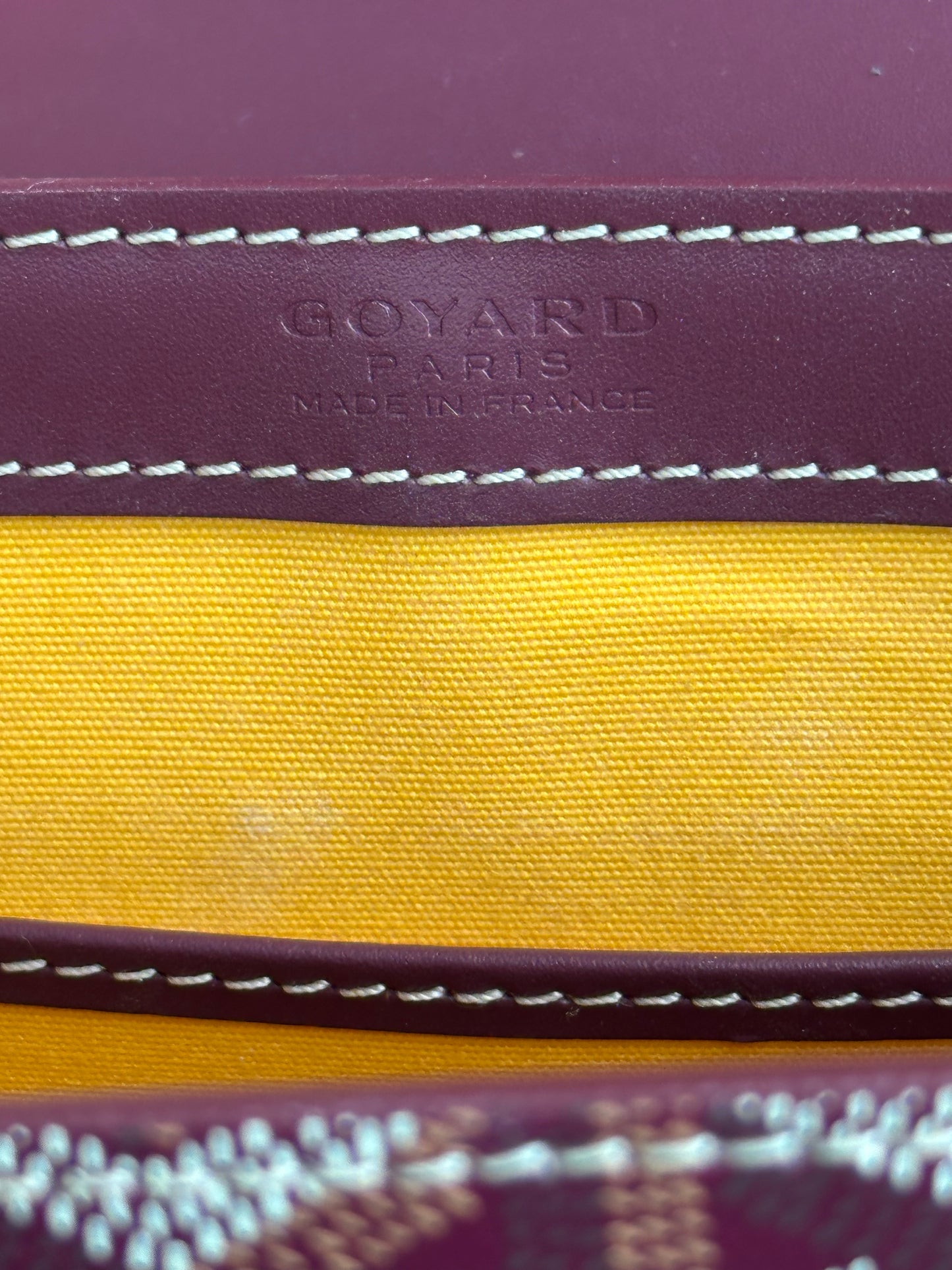 Goyard Burgundy Structure Saigon PM