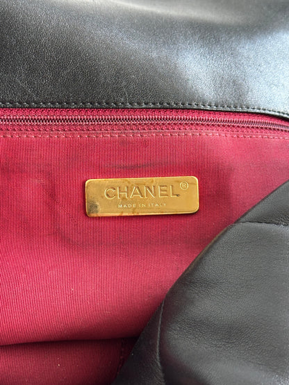 Chanel Black Quilted 19 Maxi Flap Bag