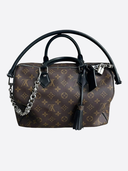 Louis Vuitton Brown & Black Monogram Soft Speedy 30