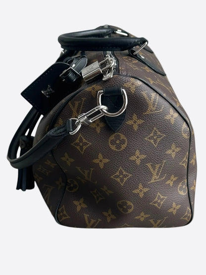 Louis Vuitton Brown & Black Monogram Soft Speedy 30