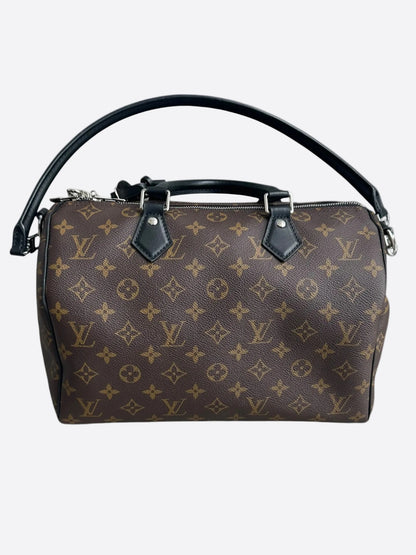 Louis Vuitton Brown & Black Monogram Soft Speedy 30