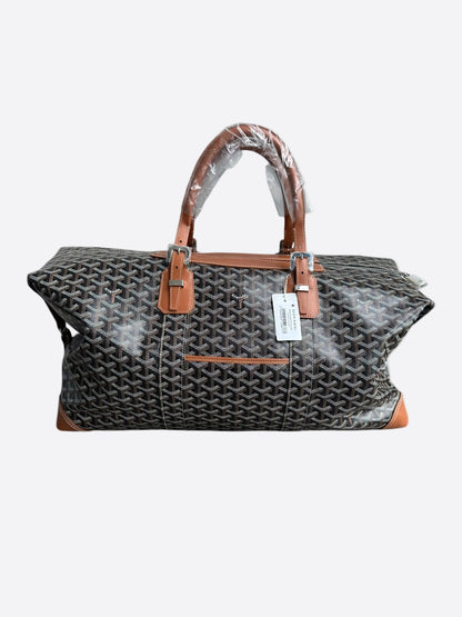 Goyard Black & Brown Bowling 55 Duffel Bag