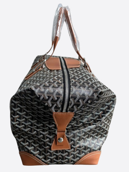 Goyard Black & Brown Bowling 55 Duffel Bag