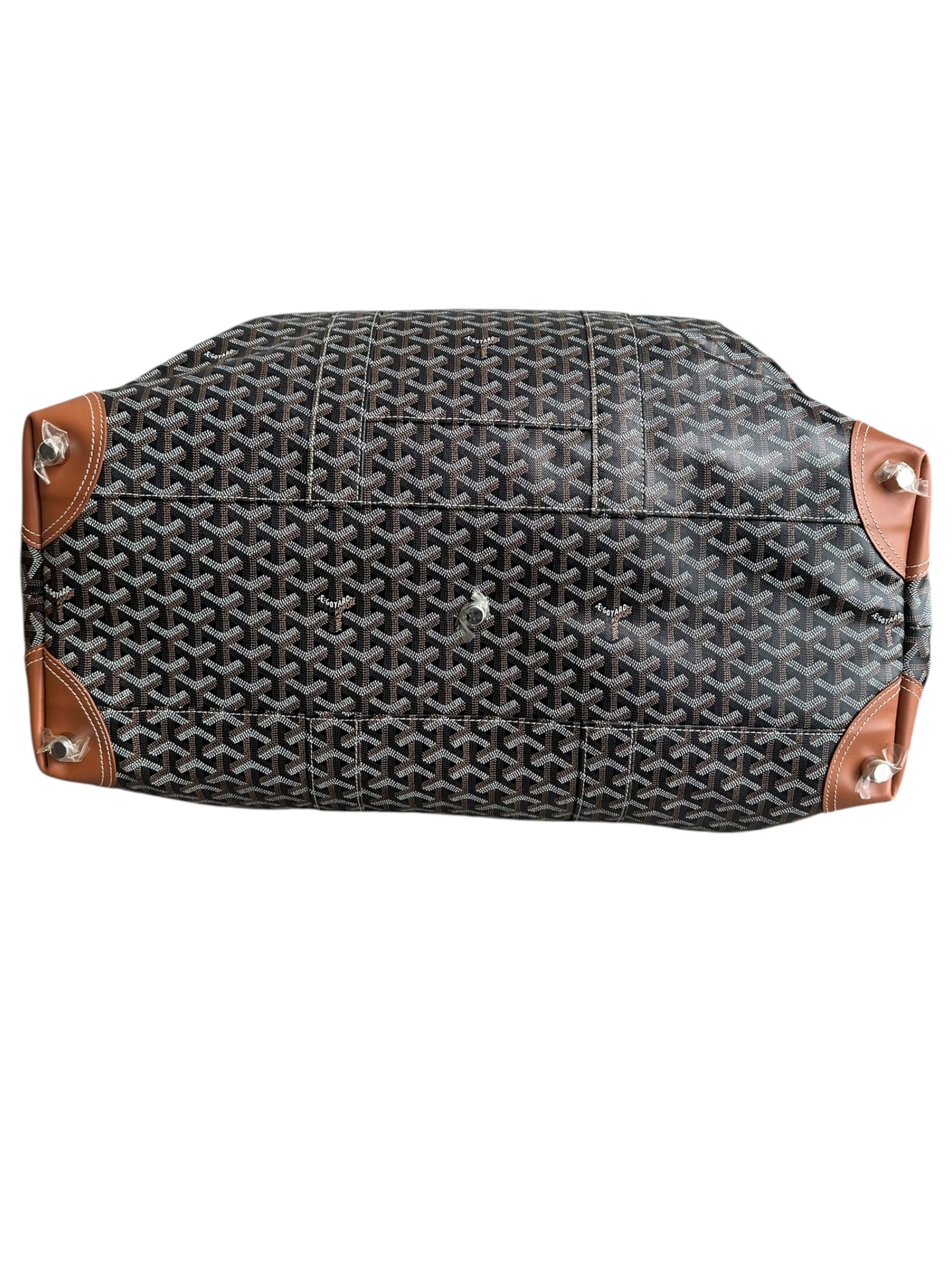 Goyard Black & Brown Bowling 55 Duffel Bag