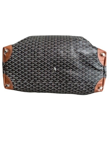 Goyard Black & Brown Bowling 55 Duffel Bag