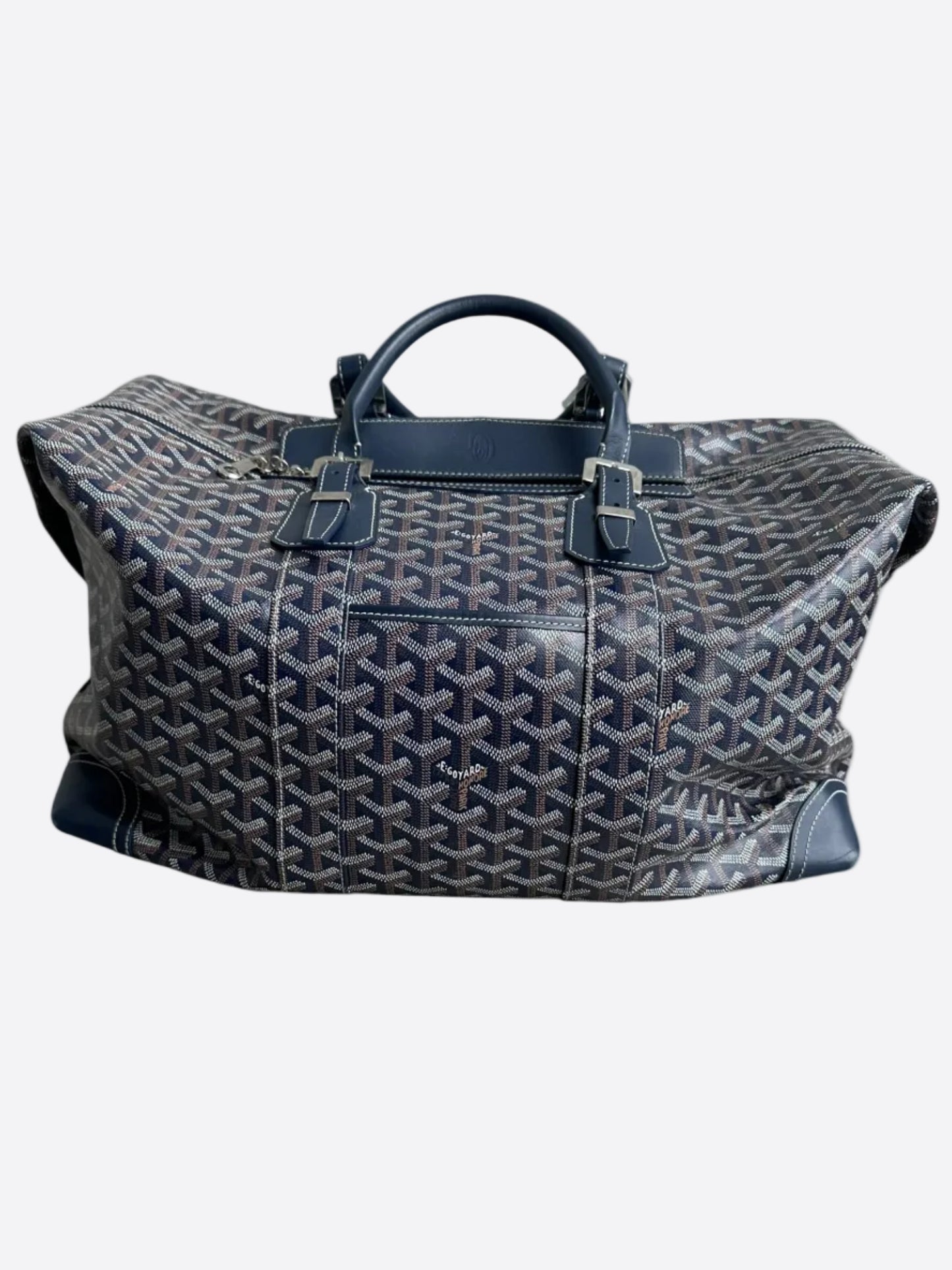 Goyard Navy Bowling 45 Duffel Bag