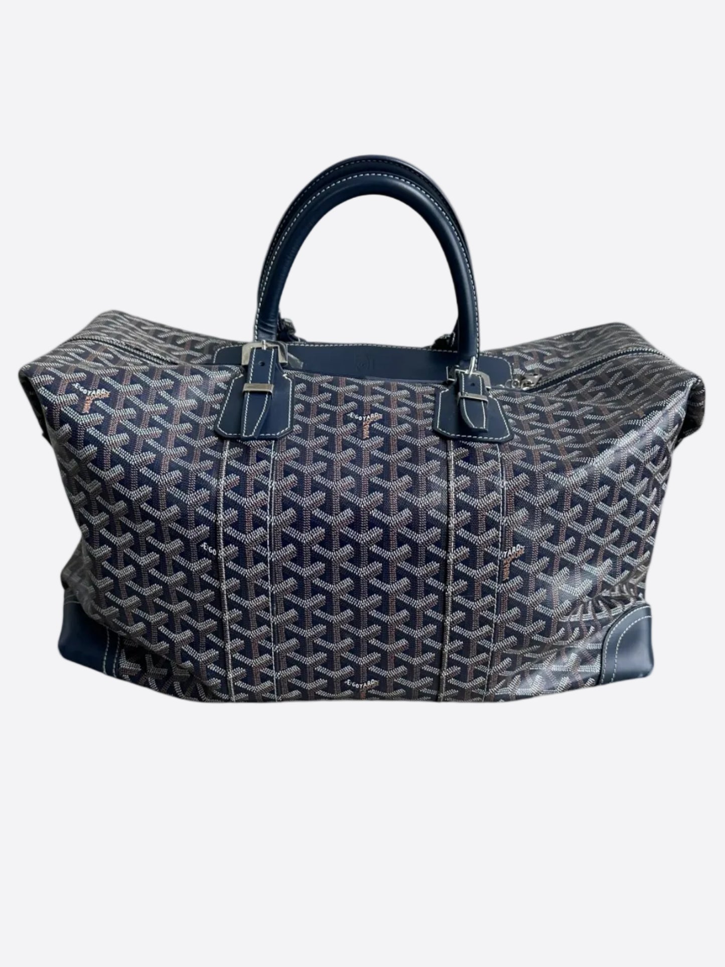 Goyard Navy Bowling 45 Duffel Bag