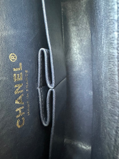 Chanel Navy Blue Caviar Quilted Medium Flap Bag