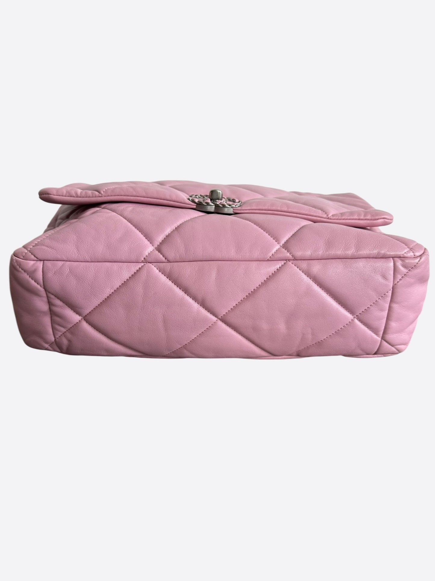 Chanel Pink Quilted 19 Medium Flap Bag