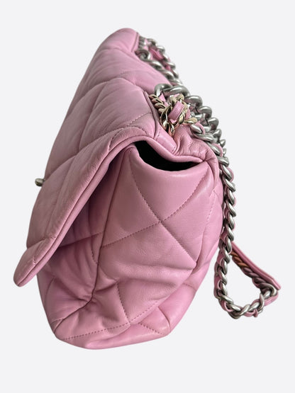 Chanel Pink Quilted 19 Medium Flap Bag