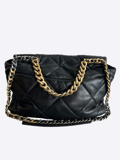 Chanel Black Quilted 19 Maxi Flap Bag
