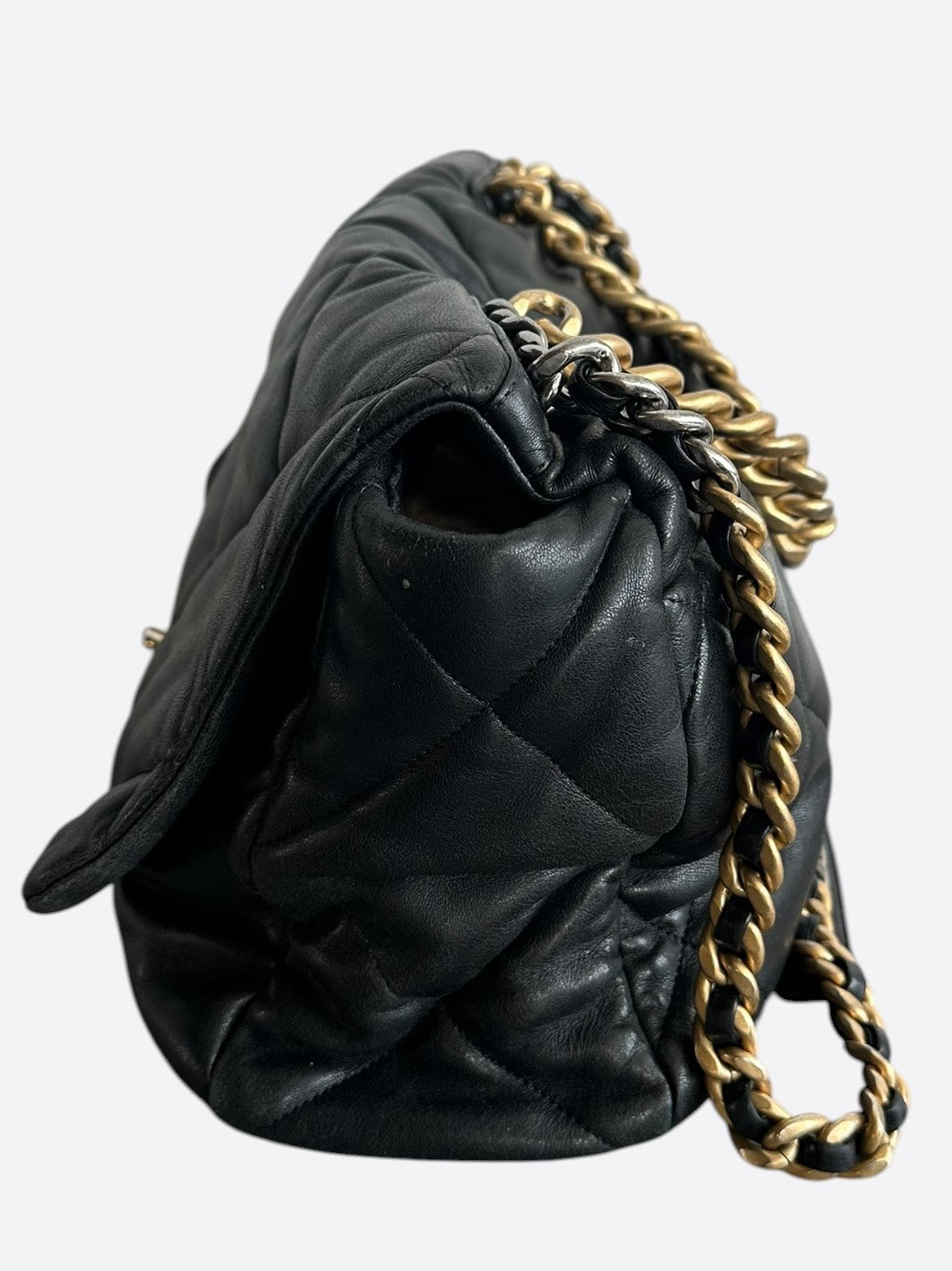 Chanel Black Quilted 19 Maxi Flap Bag