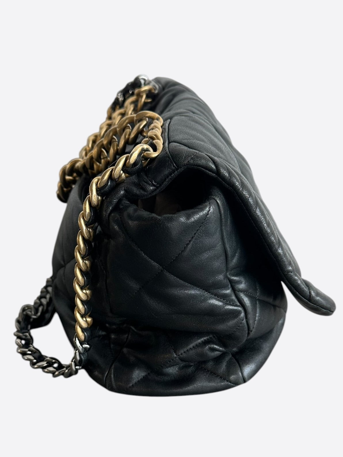 Chanel Black Quilted 19 Maxi Flap Bag
