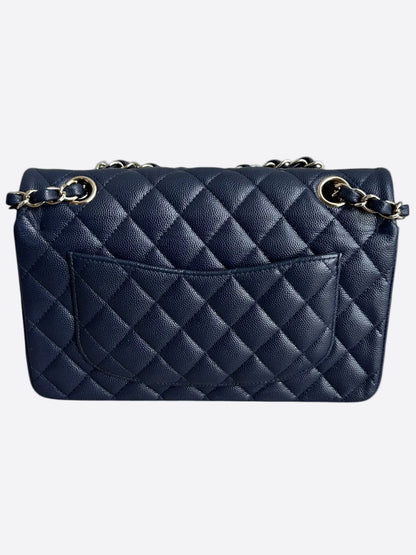 Chanel Navy Blue Caviar Quilted Medium Flap Bag
