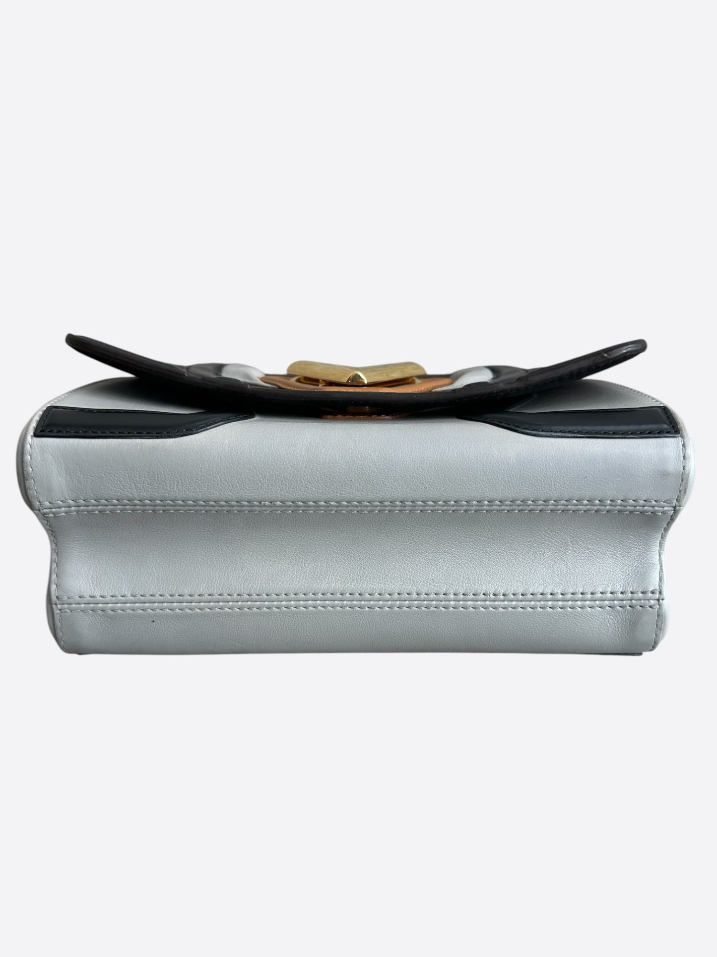 Louis Vuitton Brown, White & Black Monogram Twist MM