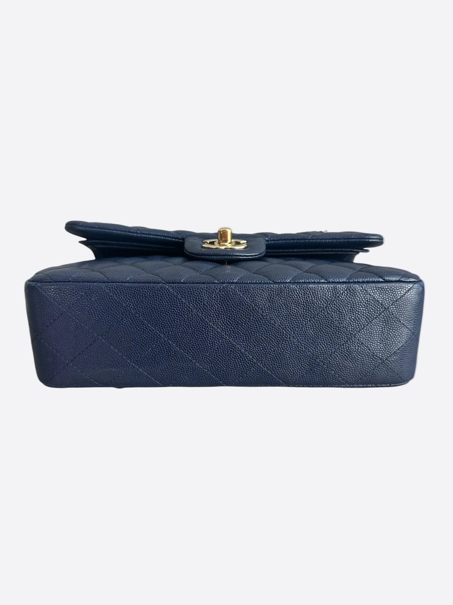 Chanel Navy Blue Caviar Quilted Medium Flap Bag