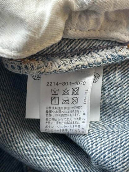 Chrome Hearts Levis Blue Denim Cross Patch Jeans