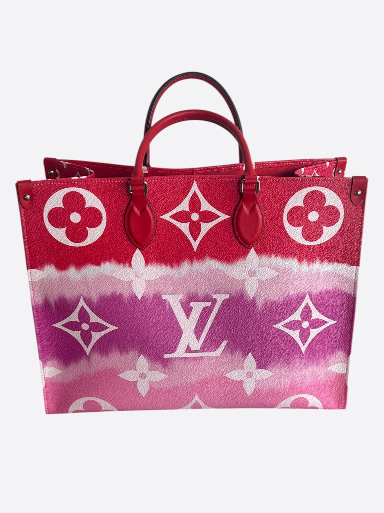 Louis Vuitton Pink & Red Escale Monogram OnTheGo GM